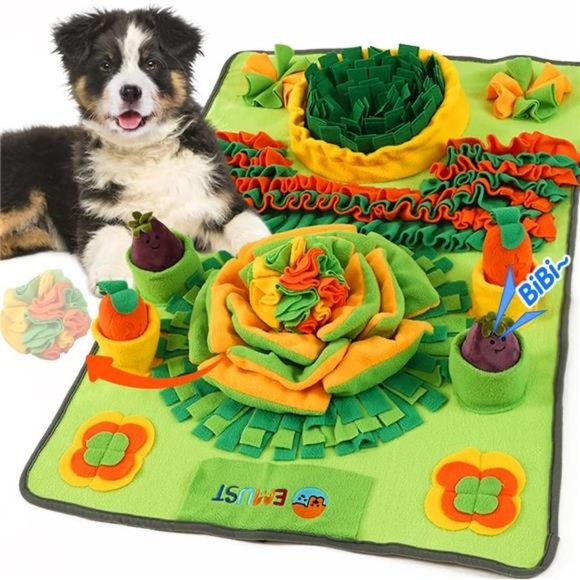 Dog Snuffle Mat, Washable Snuffle Mat with Snuffle Ball,  35.8" L×22.8" W - Picture 1 of 6